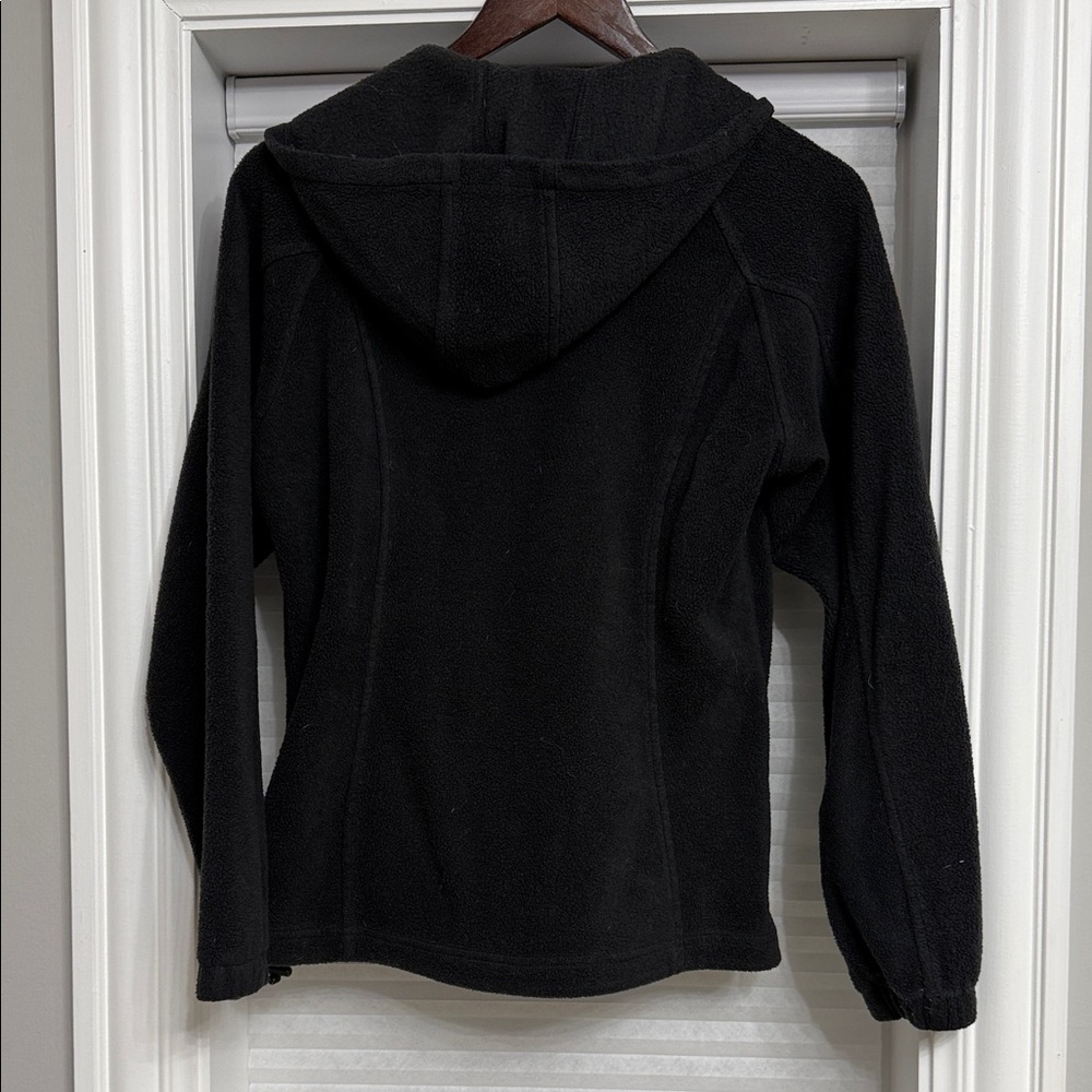 Columbia Black Full-Zip Fleece Hooded Jacket - Picture 4 of 4